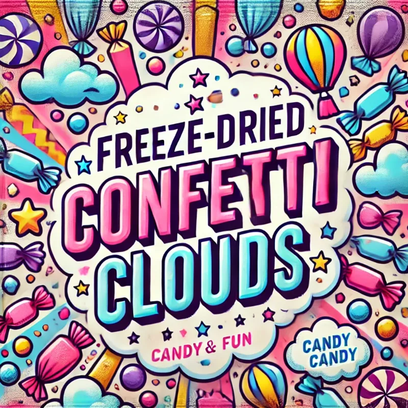 Confetti Clouds freeze-dried candy