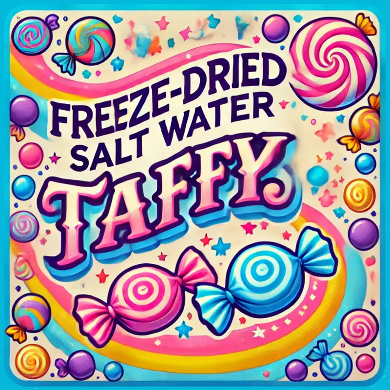Salt Water Taffy freeze-dried candy
